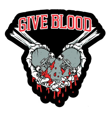 Give Blood Sticker