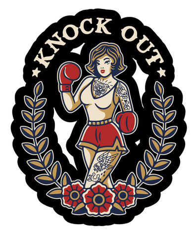 Knock Out Sticker