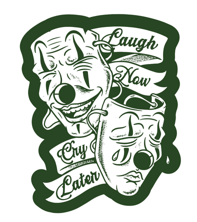 Laugh Now Sticker