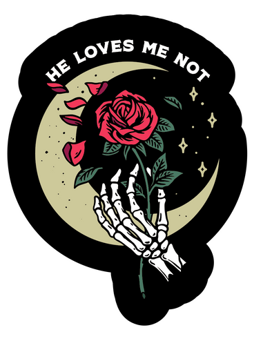 Loves Me Not Sticker