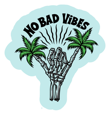 No Bad Vibes Sticker