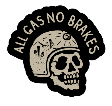 No Brakes Sticker